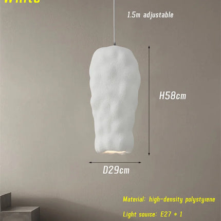 Lustre LED style wabi-sabi japonais pour décoration bar loft — LZ4X9T2