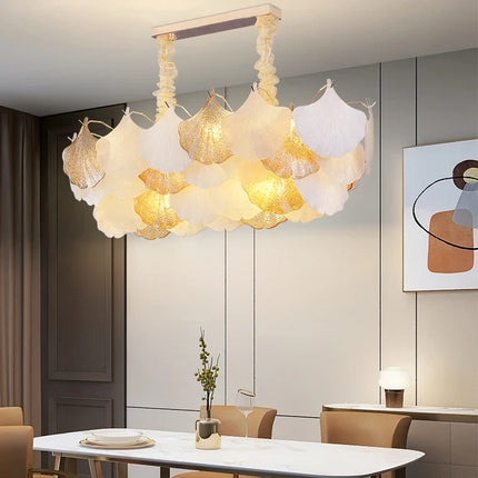 Lustre en verre forme coquillage pour ambiance romantique — LZ4X9T2
