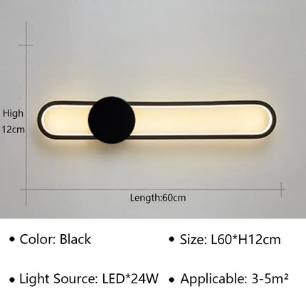 Applique murale led moderne pour décoration de la maison