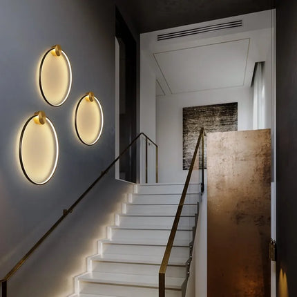 Applique murale LED en laiton style Art déco pour intérieur contemporain — LZ4X9Q2