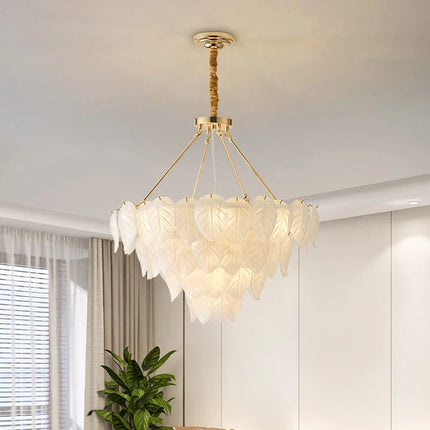 Lustre en cristal doré pour décoration intérieure moderne — LZ4Q9X7