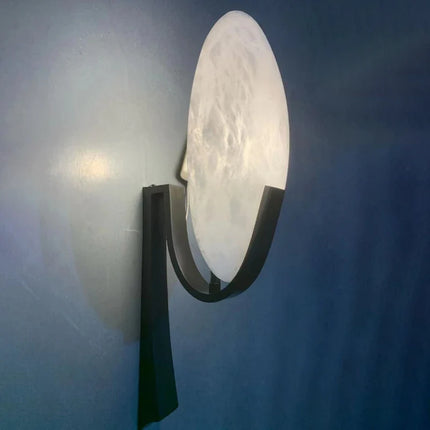 Applique murale LED design nordique en cuivre et marbre — LZ4X9P2