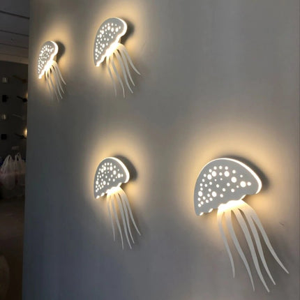 Applique murale LED blanche en forme de méduse — LZ4FJ9K