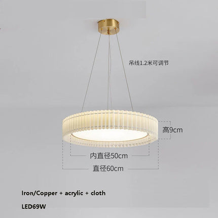 Lustre LED à intensité variable style nordique pour intérieur — LZ4X9M