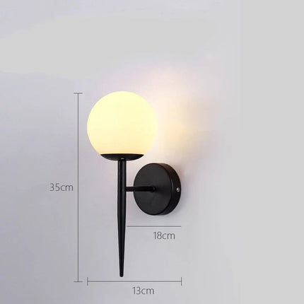 Applique murale LED nordique boule de verre décorative — LZ4X9P