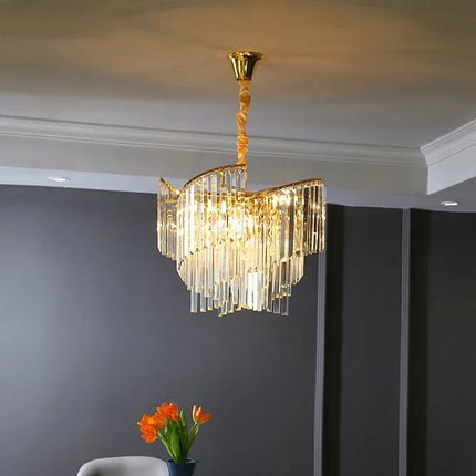 Lustre en cristal dimmable pour ambiance élégante — LZ4G7XQ