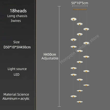 Lustre LED moderne pour intérieur élégant et contemporain — LZ4X9P
