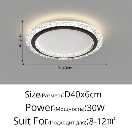 Lustre moderne en cristal pour éclairage élégant — LZ7XQ2