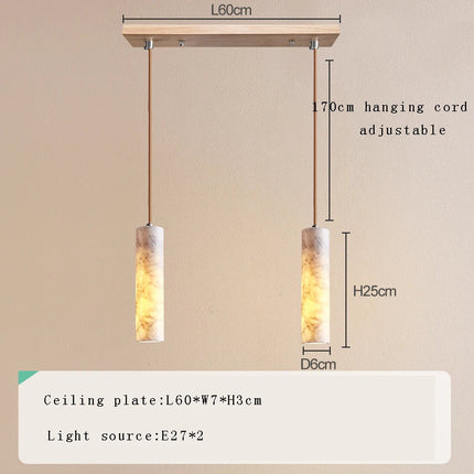 Suspension LED en marbre au design moderne et luxueux — LZ4X9P