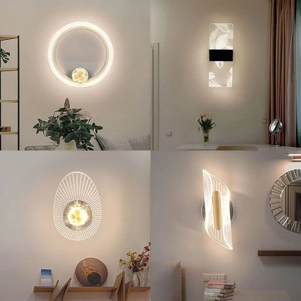 Applique murale LED moderne en acrylique pour salon et chambre — LZ4X9T2