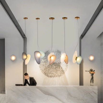 suspension design moderne en verre pour décoration intérieure
