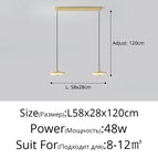 Jaune L58x28cm 48W / 3 couleurs sans télécommande