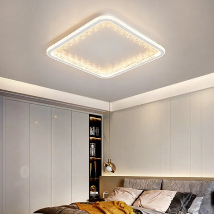 Plafonnier LED moderne avec télécommande au design créatif intérieur — LZ4X9P2
