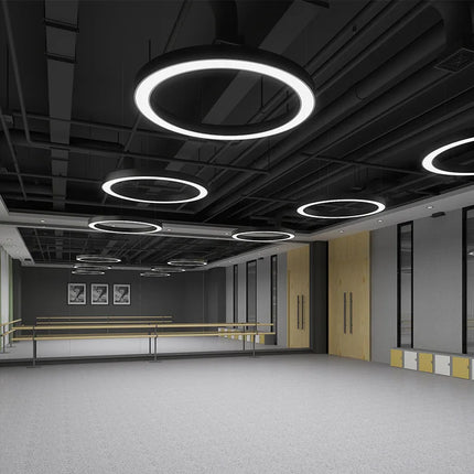 Lustre LED à anneaux ronds pour éclairage moderne et créatif — LZ4F9T1