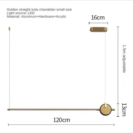 Lustre minimaliste en acrylique pour bureau et espace de travail — LZ4G7XQ