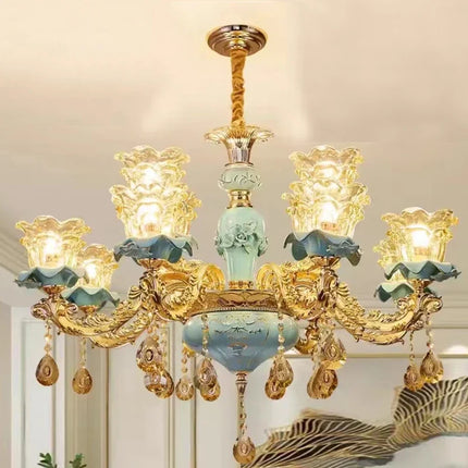 Lustre rétro en céramique au style européen pour intérieur — LZ4X9M