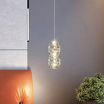 Lustre léger en cristal pour intérieur contemporain élégant — LZ4X9P2