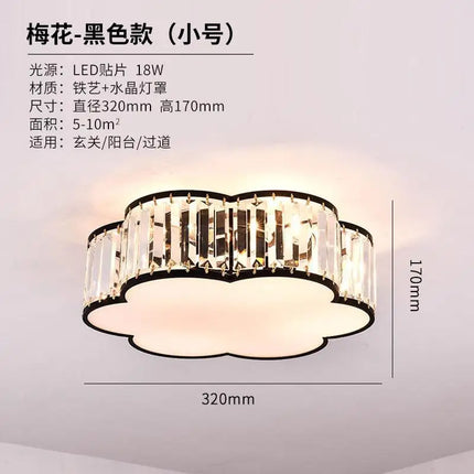 Plafonnier LED moderne en cristal style européen — LZ4X9T2