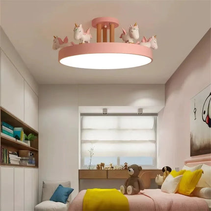 Plafonnier licorne en résine pour décoration lumineuse enfant — LZ4X9T