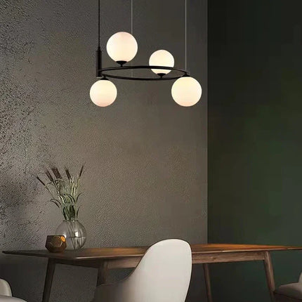 Lustre LED en verre style nordique pour décoration intérieure — LZ4X9M