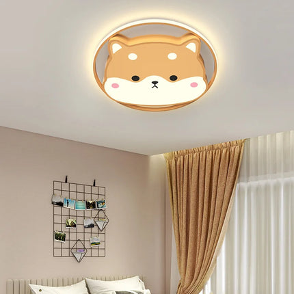 Plafonnier enfant avec motifs Shiba Inu, Husky et canard mignons — LZ4P9XQ