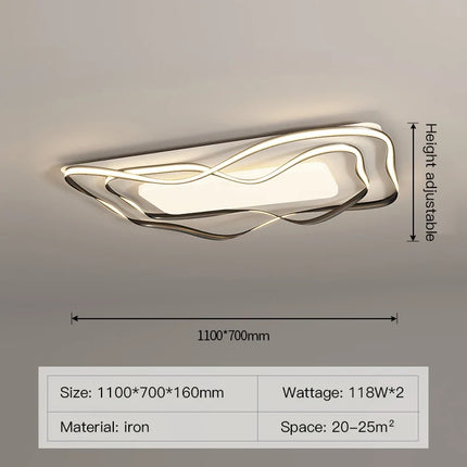 plafonnier led moderne design simple avec télécommande