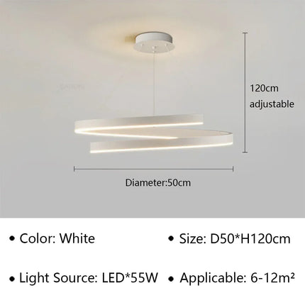 Lustre spirale LED pour décoration intérieure — LZ4X9Q2M