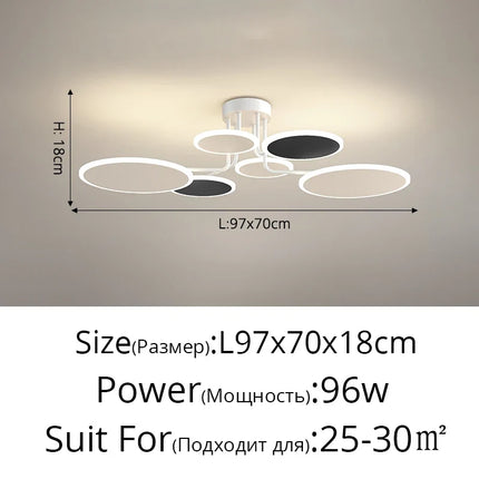 Lustre en acrylique pour intérieur moderne et lumineux — LZ4X9P