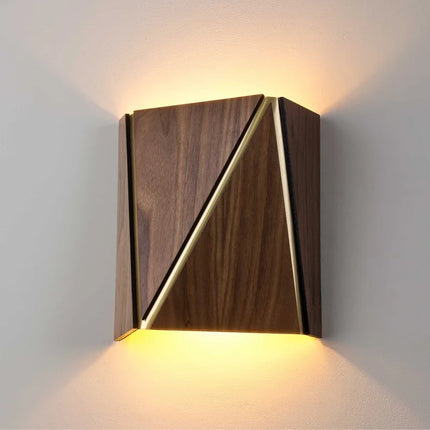 Applique murale en bois massif au design japonais élégant — LZ4P9XQ