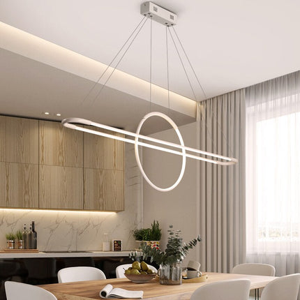Lustre suspension LED avec anneau lumineux Nefta — LZ4P9XQ