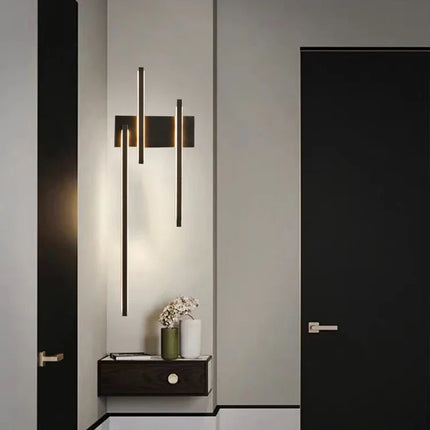 Applique murale minimaliste en laiton pour restaurant — LZ4X9T
