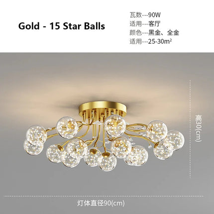 Lustre en verre cristal au design moderne pour intérieur — LZ4X9P2
