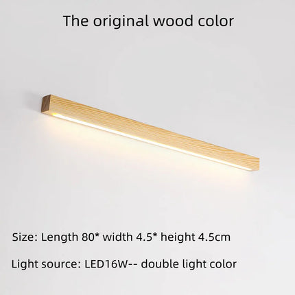 Applique murale LED double teinte en bois de noyer — LZ4X9P2Q
