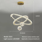 Dia70 50CM / Corps doré / Faible luminosité de la télécommande