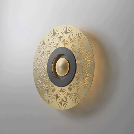 Applique murale sculptée en cuivre avec éclairage LED Sisle — LZ4X9T