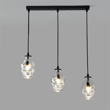 Suspension loft américain rétro avec lampe LED crâne en bouteille de vin — LZ4X9Q