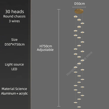 Lustre LED pour éclairage intérieur décoratif moderne — LZ4X9T