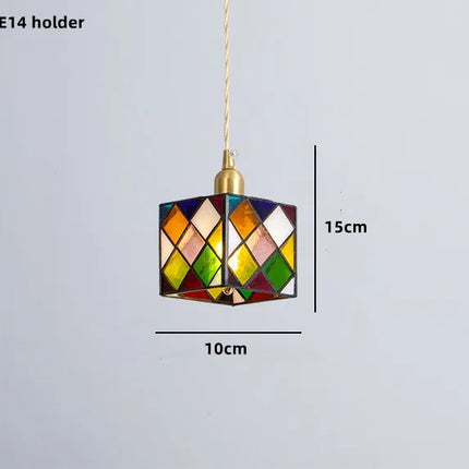 Suspension nordique en verre teinté et cuivre élégant — LZ4X9P