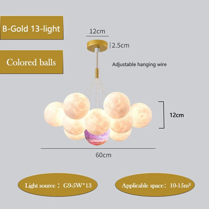 Lustre moderne créatif pour chambre d’enfant et salon — LZ4X9T