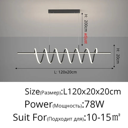 Lustre LED moderne pour éclairage intérieur élégant — LZ4X9P2