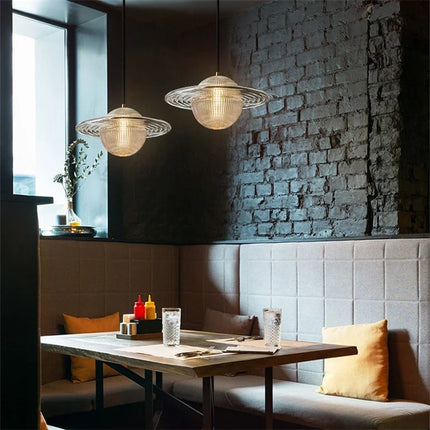 Lustre LED en verre style nordique soucoupe volante — LZ4P9XJ