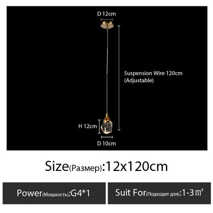 Lustre en cristal diamanté de luxe pour grand salon et escalier — LZ4X9P