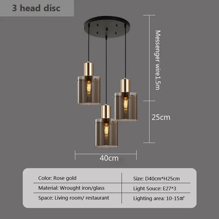 Suspension en verre au design moderne pour éclairage intérieur — LZ4Q9T1