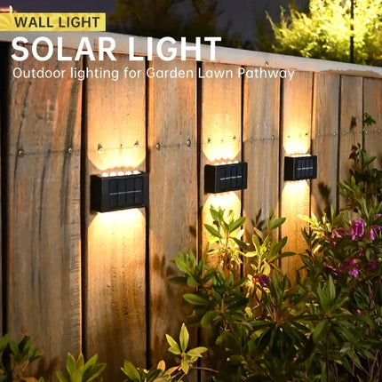 Applique murale solaire LED étanche pour éclairage extérieur décoratif — LZ4P9X2