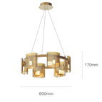 L120cm 5 lumières Fumé / Blanc chaud 3000K