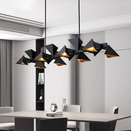 Lustre décoratif moderne en métal noir pour intérieur — LZ4X9T