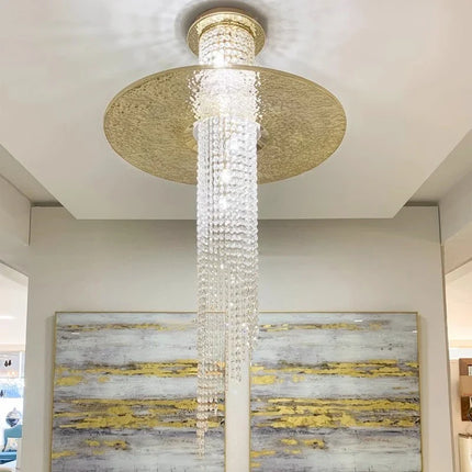 Lustre LED en cristal pour villa de luxe moderne — LZ4X9P