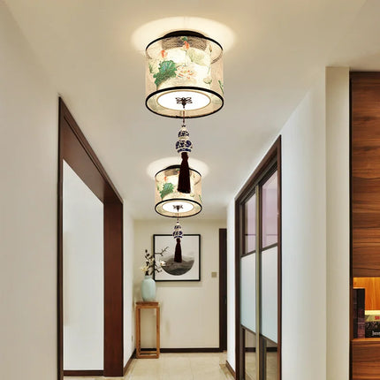 Plafonnier style chinois pour hôtel, villa, hall et balcon — LZ7XQ2