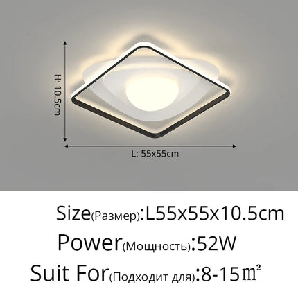 Lustre LED nordique simple à éclairage chaud — LZ4X9T