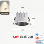 Coupe B noire 12W / Zigbee 3.0 (Tuya)